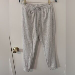 Travis Mathew Womens Cloud Terry Heather Gray Drawstring Joggers Size Small